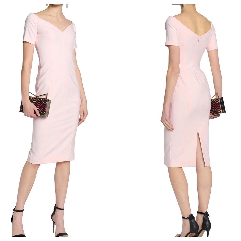 CINQ À SEPT Birch off-the-shoulder cady dress